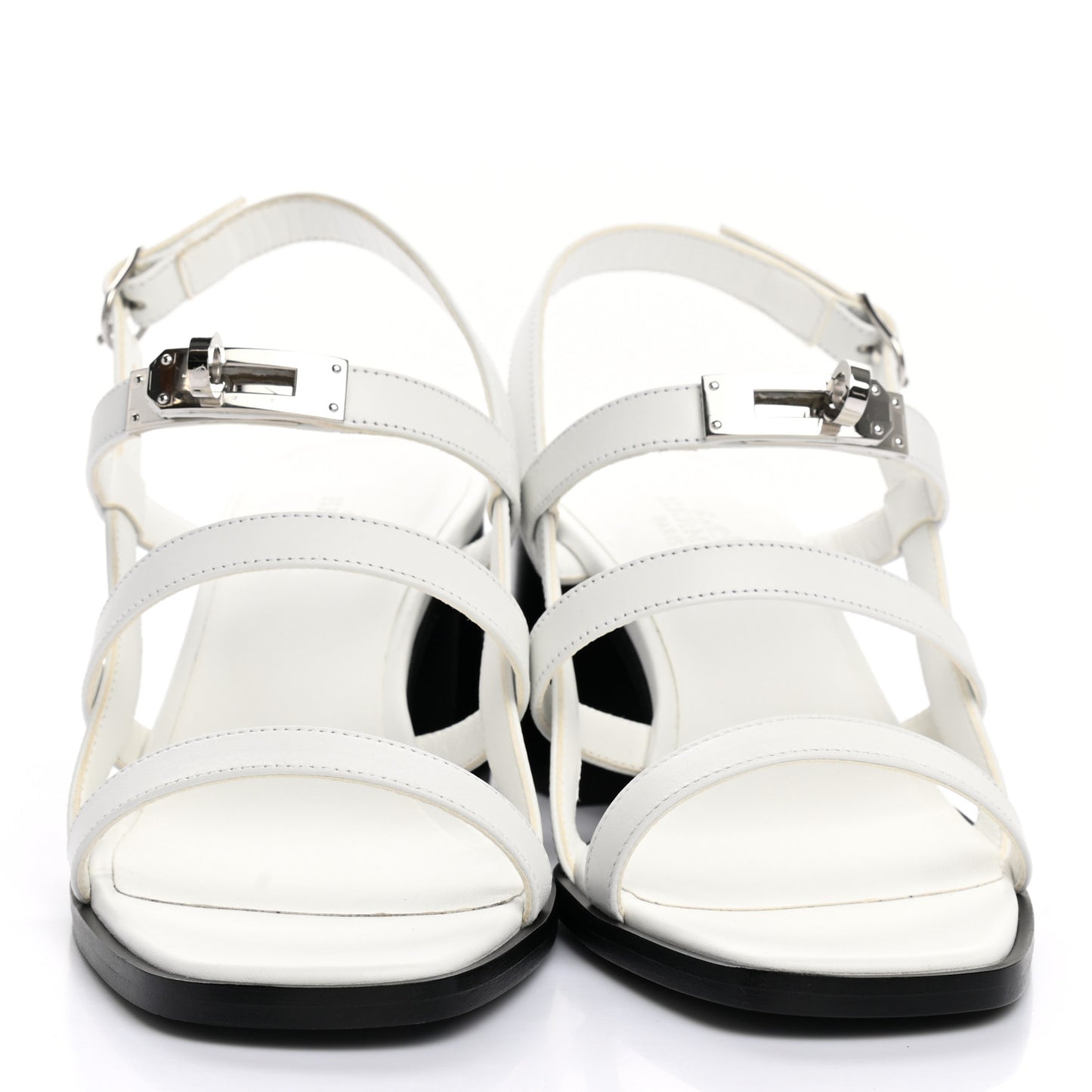 Calfskin Eve 60 Sandals 37 White