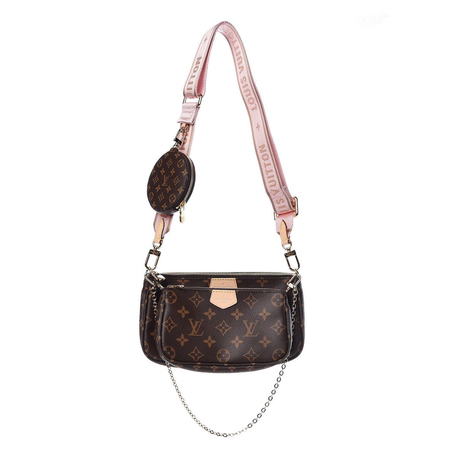 Monogram Multi Pochette Accessories Rose Clair