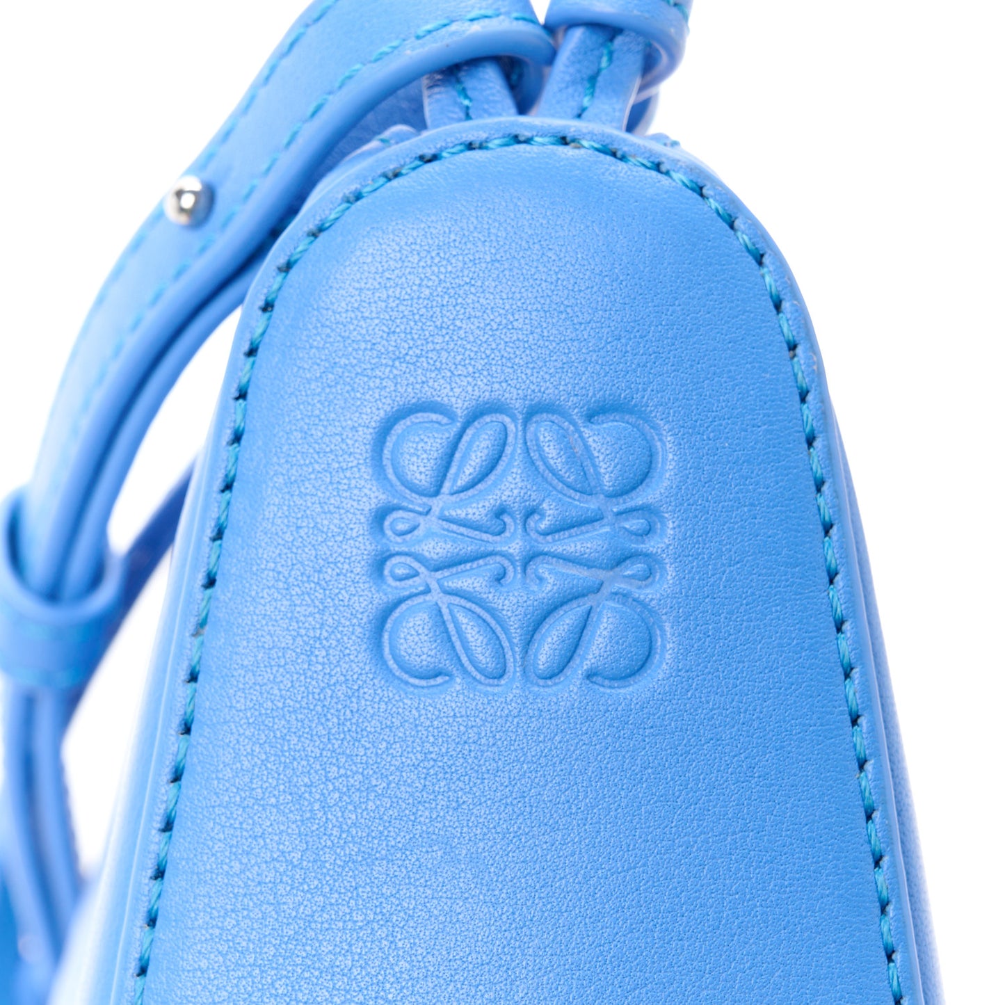 Calfskin Mini Hammock Hobo Seaside Blue