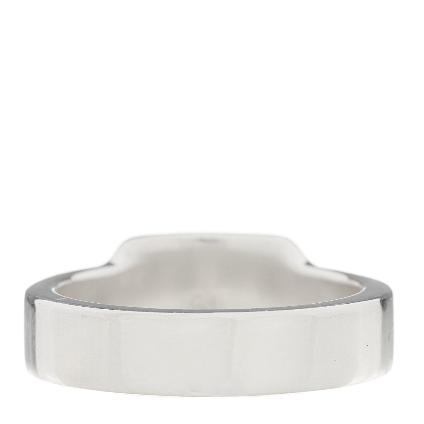 Gucci Sterling Silver Signature Band Ring 55 7.25 3 of 4