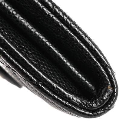 Chanel Caviar Quilted Flap Card Holder Wallet Black 11 of 12