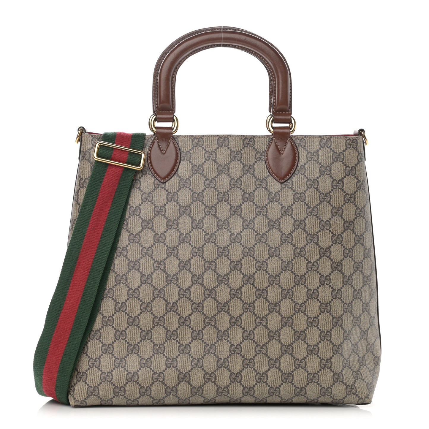 GG Supreme Monogram Reversible Tote Beige Tuscany