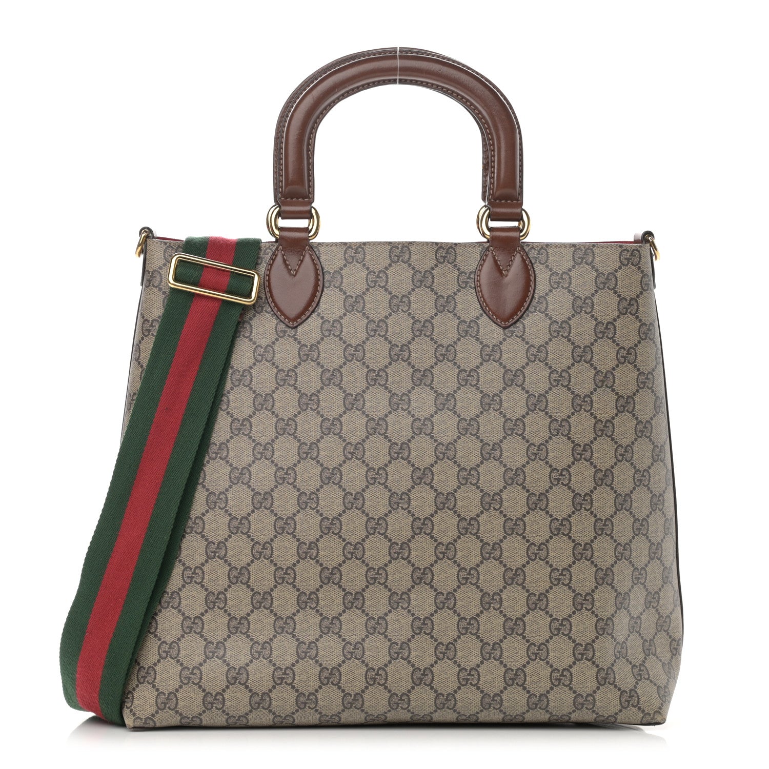 Gucci GG Supreme Monogram Reversible Tote Beige Tuscany 1 of 25