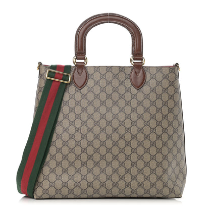 Gucci GG Supreme Monogram Reversible Tote Beige Tuscany 1 of 25
