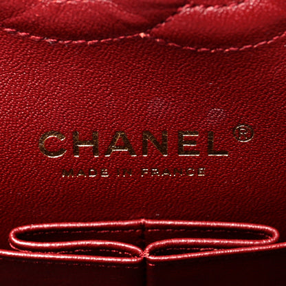 Chanel Caviar Quilted Medium Double Flap Dark Red 6 of 9