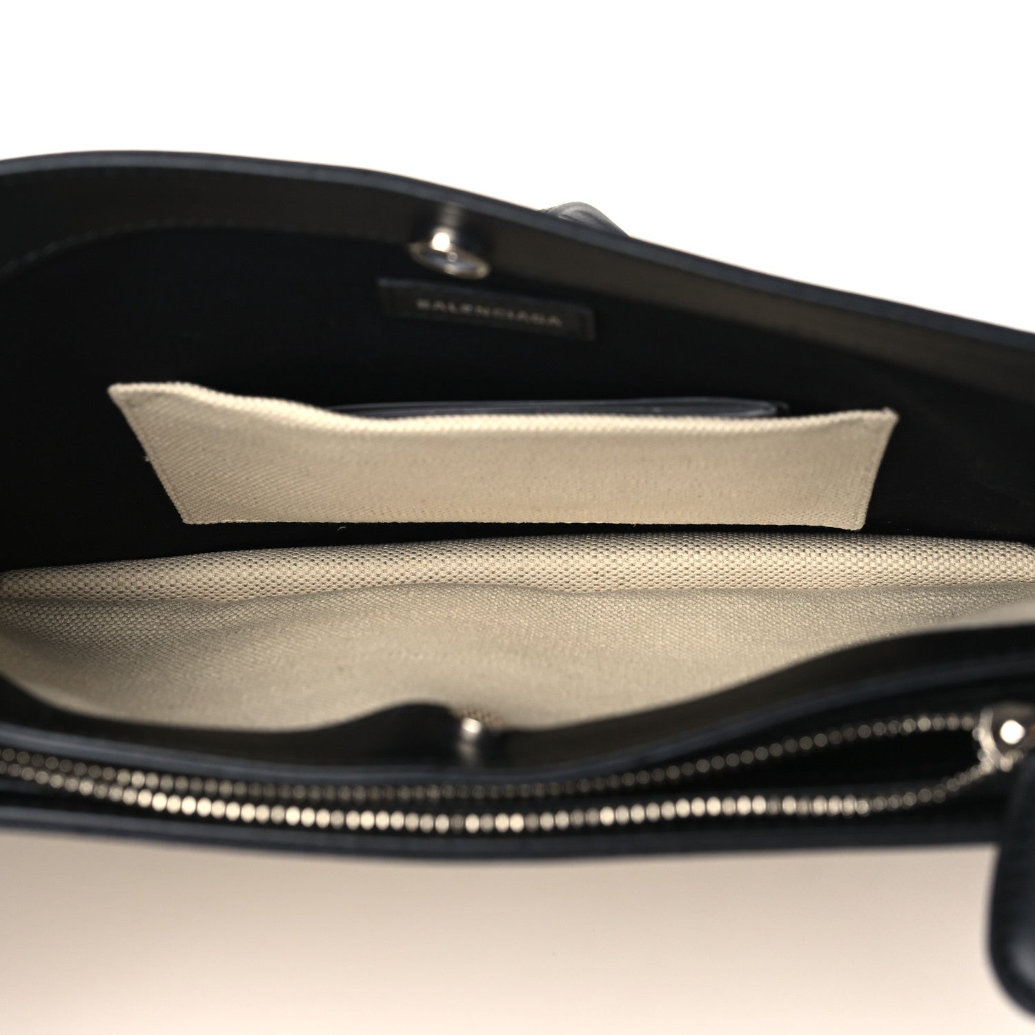 Balenciaga Cotton Canvas Pochette Crossbody Bag Black 6 of 10