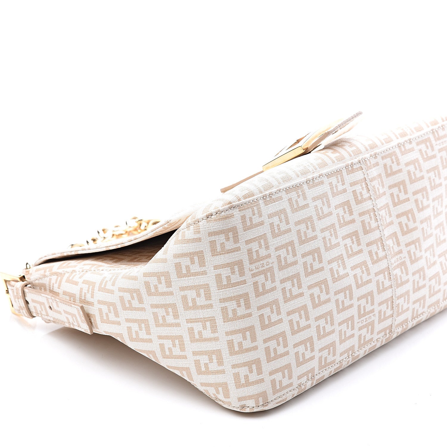 Fendi Zucchino Spalmati Forever Mama Baguette Crema Ecru 9 of 13