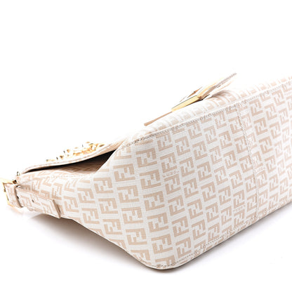 Fendi Zucchino Spalmati Forever Mama Baguette Crema Ecru 9 of 13