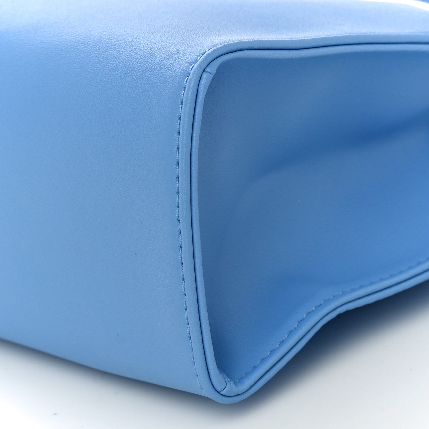 Telfar Vegan Leather Small Shopping Bag Cerulean 10 of 10
