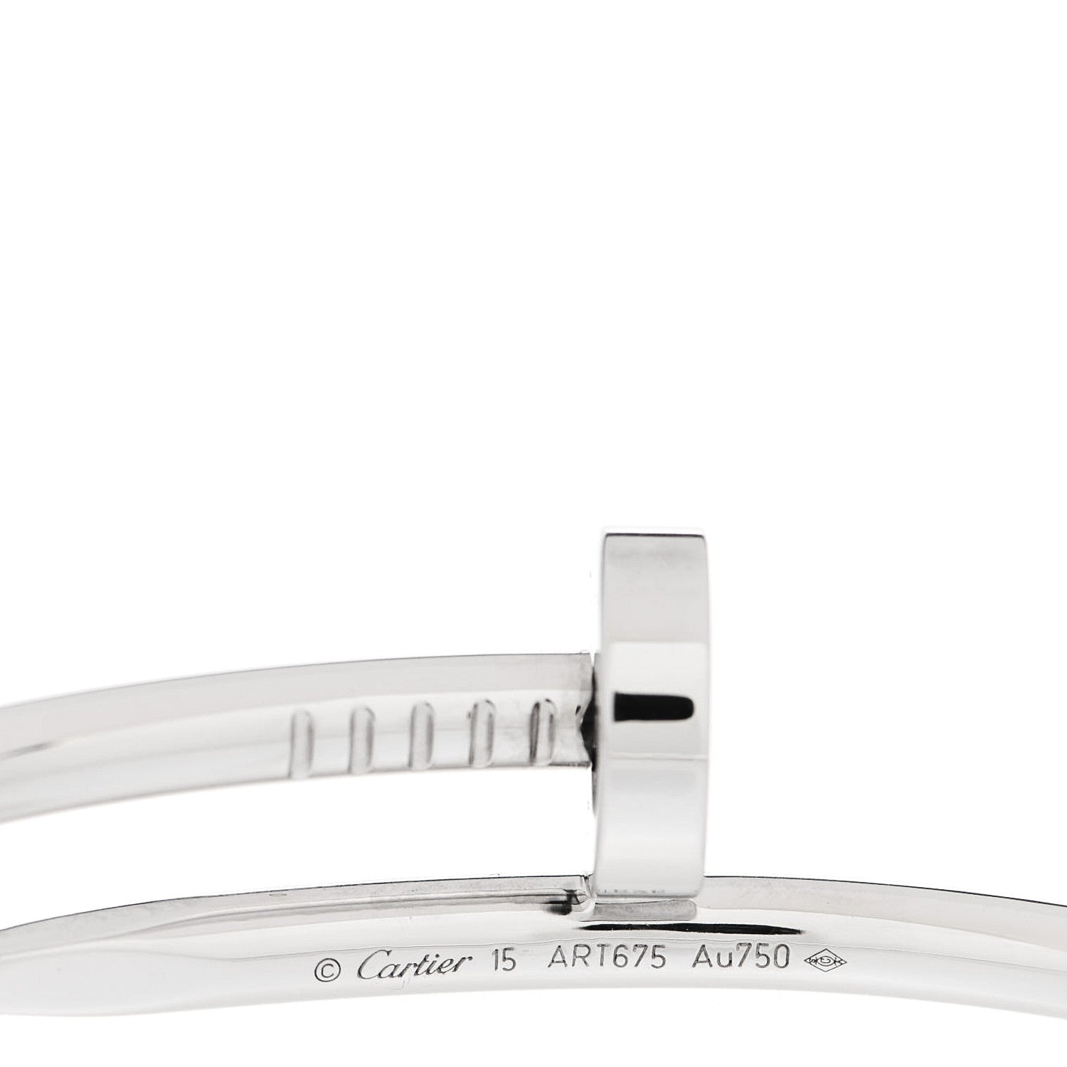 Cartier 18K White Gold Juste Un Clou Bracelet 15 3 of 4