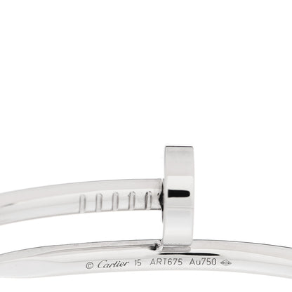 Cartier 18K White Gold Juste Un Clou Bracelet 15 3 of 4