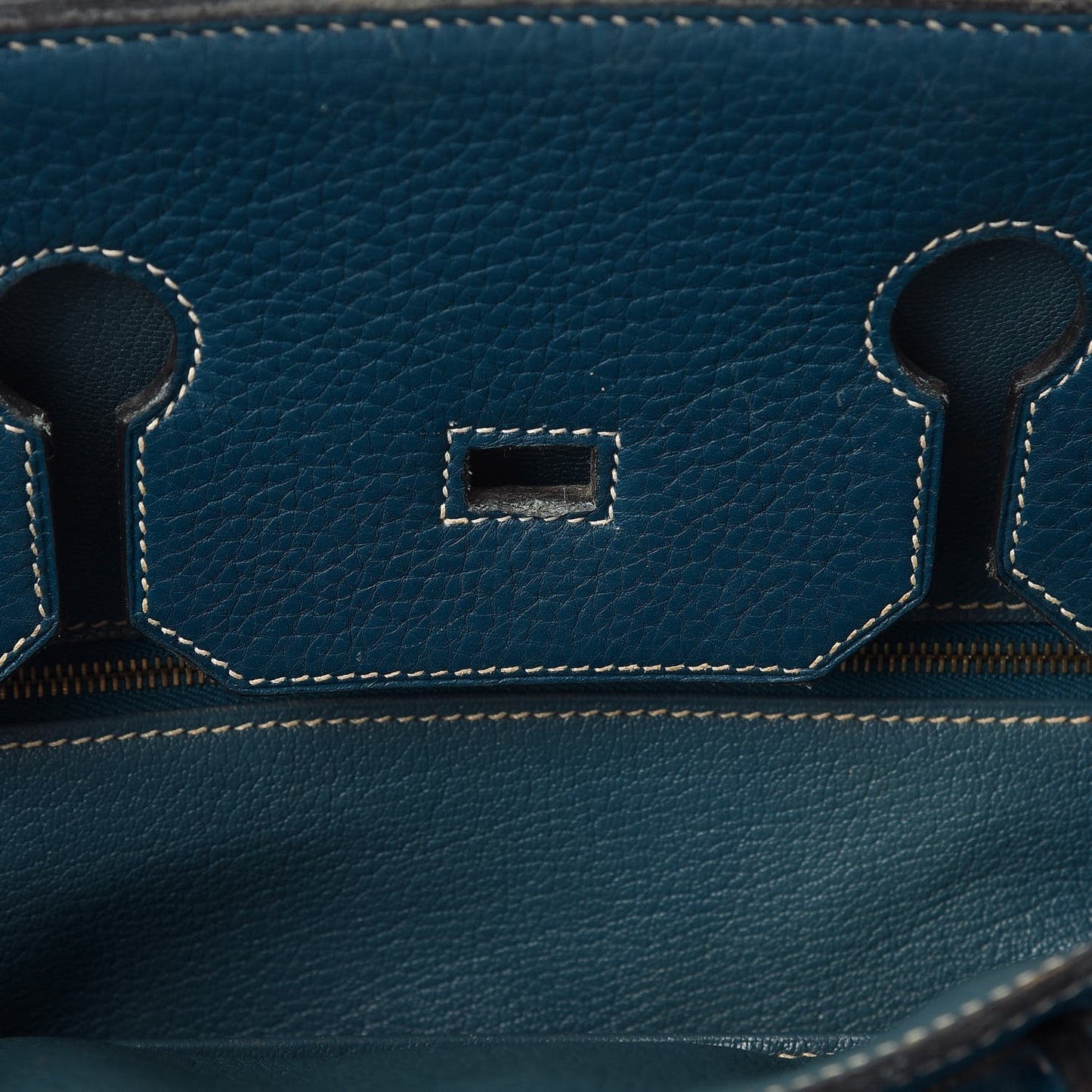 Taurillon Clemence Birkin 35 Bleu Thalassa