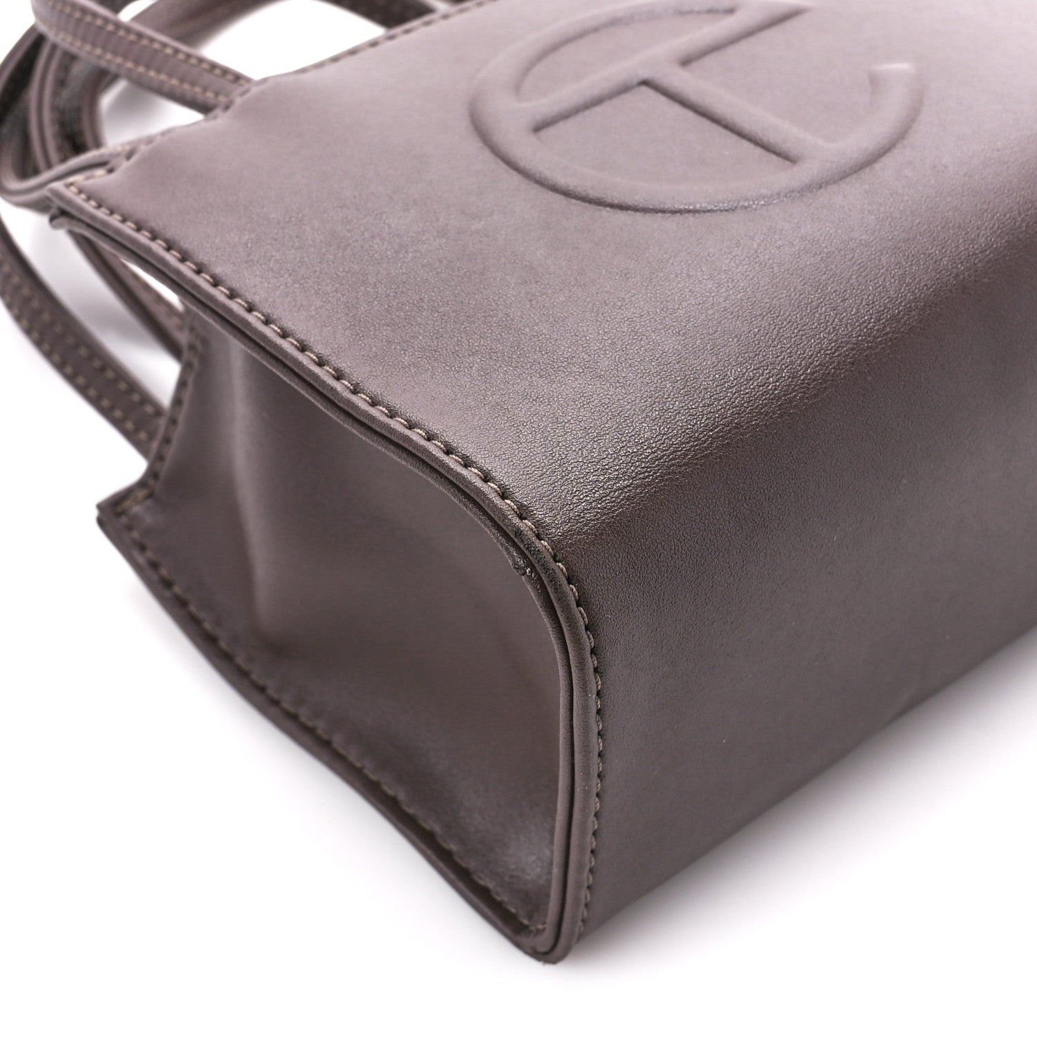 Telfar Vegan Leather Small Shopping Bag Chocolate 9 of 10