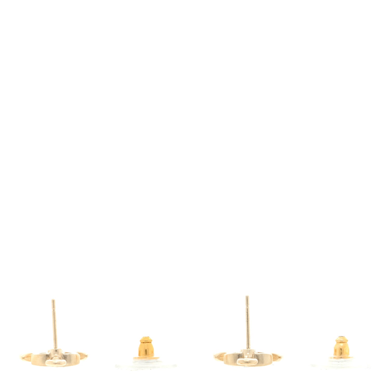 Chanel Metal Anchor CC Earrings Gold 3 of 4