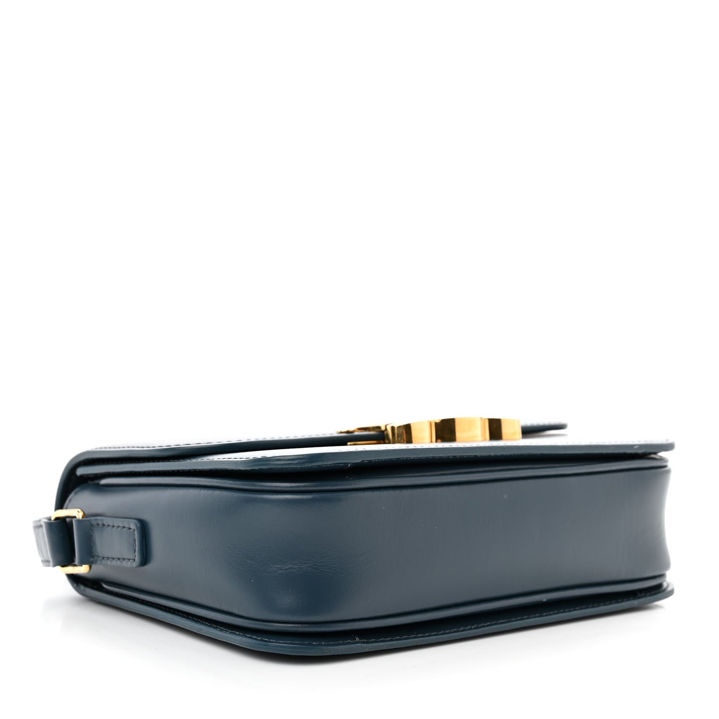 Shiny Calfskin Teen Triomphe Petrol