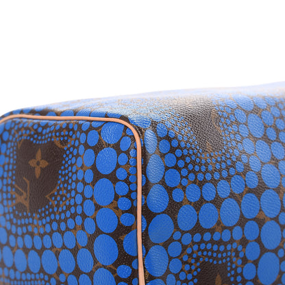 Louis Vuitton Monogram Kusama Town Speedy 30 Blue 9 of 13