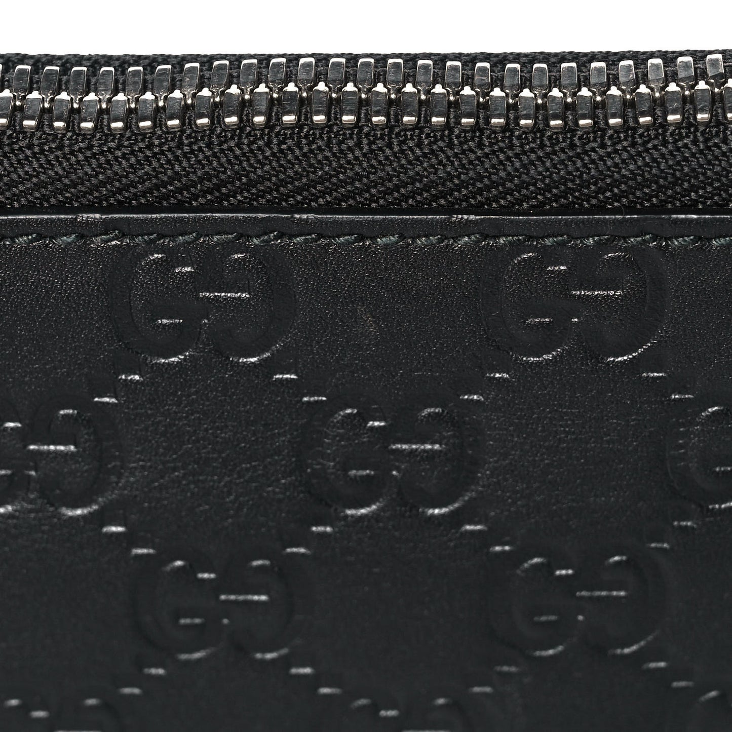 Guccissima Medium Flat Messenger Bag Black