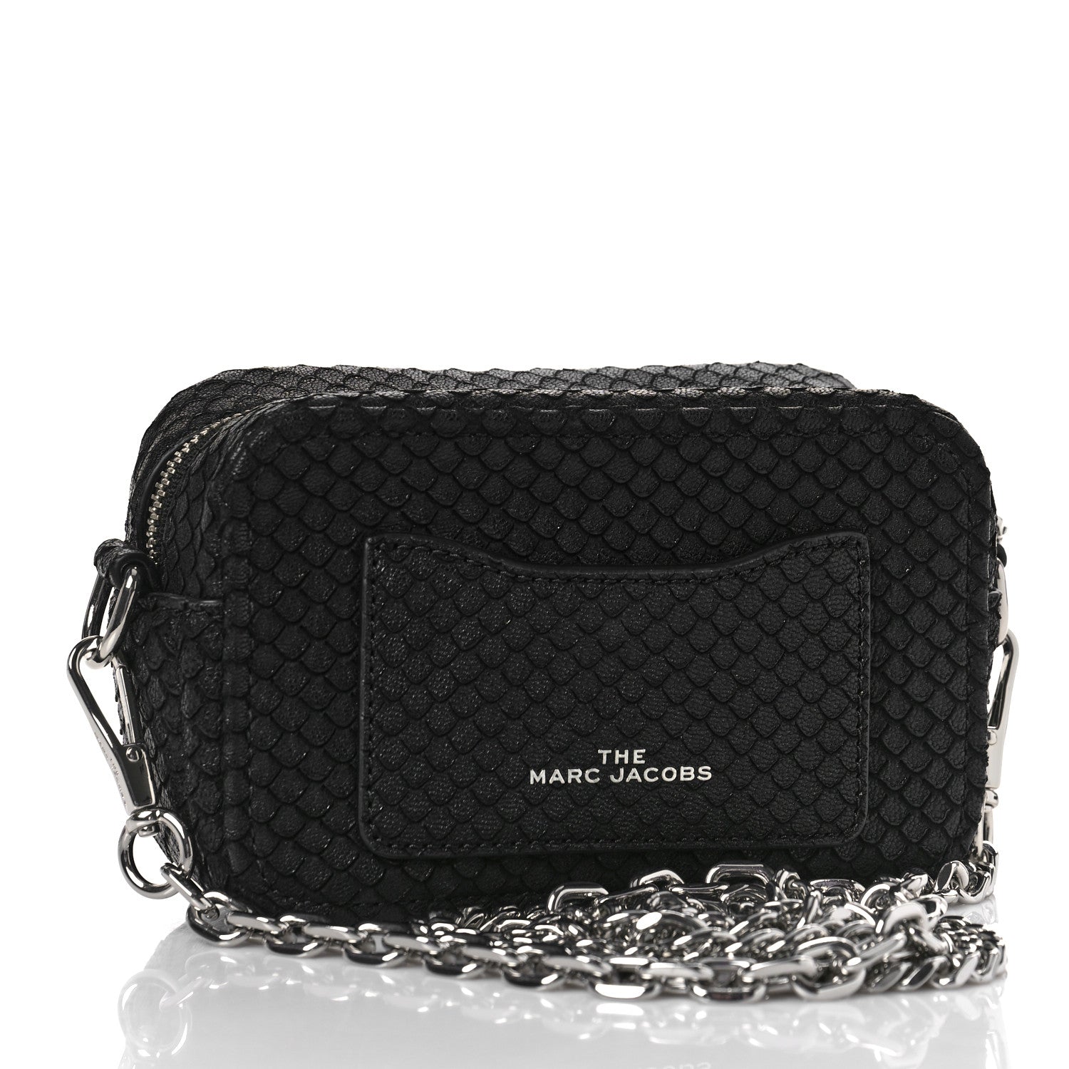 Marc Jacobs Goatskin Python Print The Softshot 17 Bag Black 3 of 8