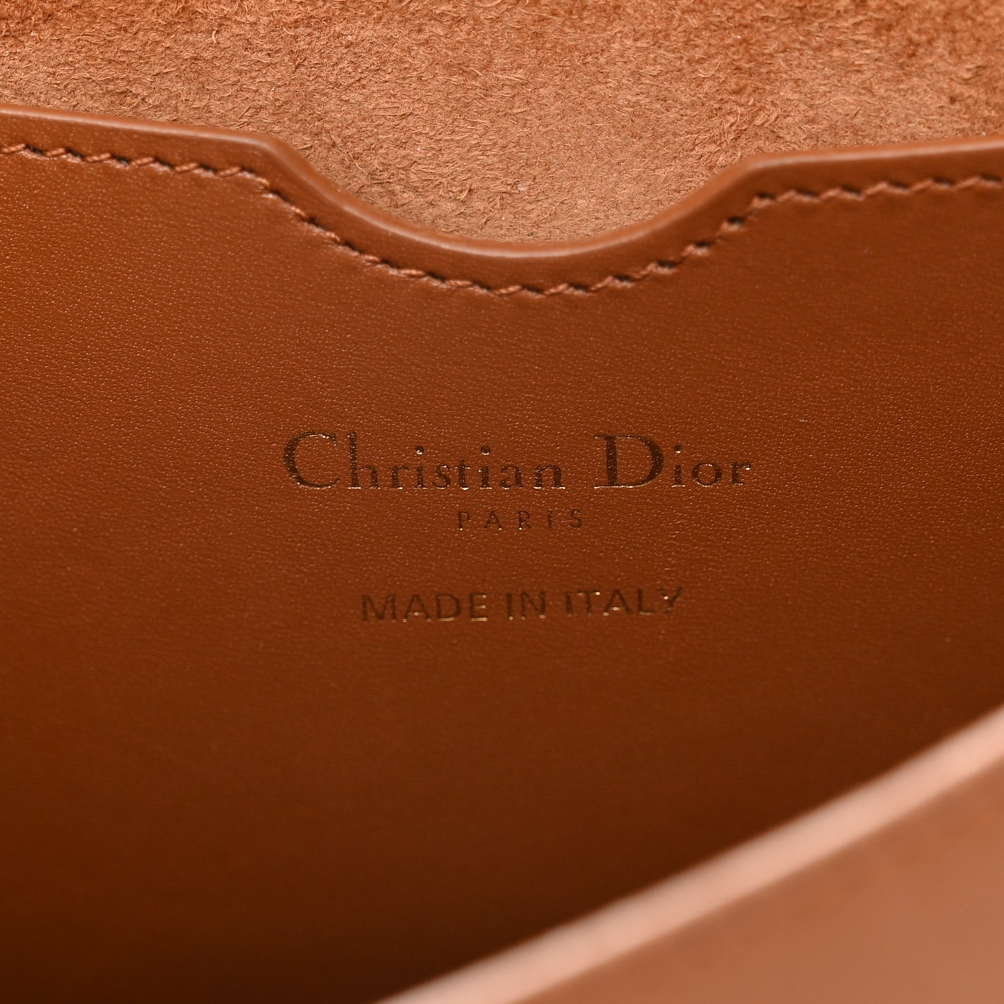 Box Calfskin Large Bobby Flap Dark Tan