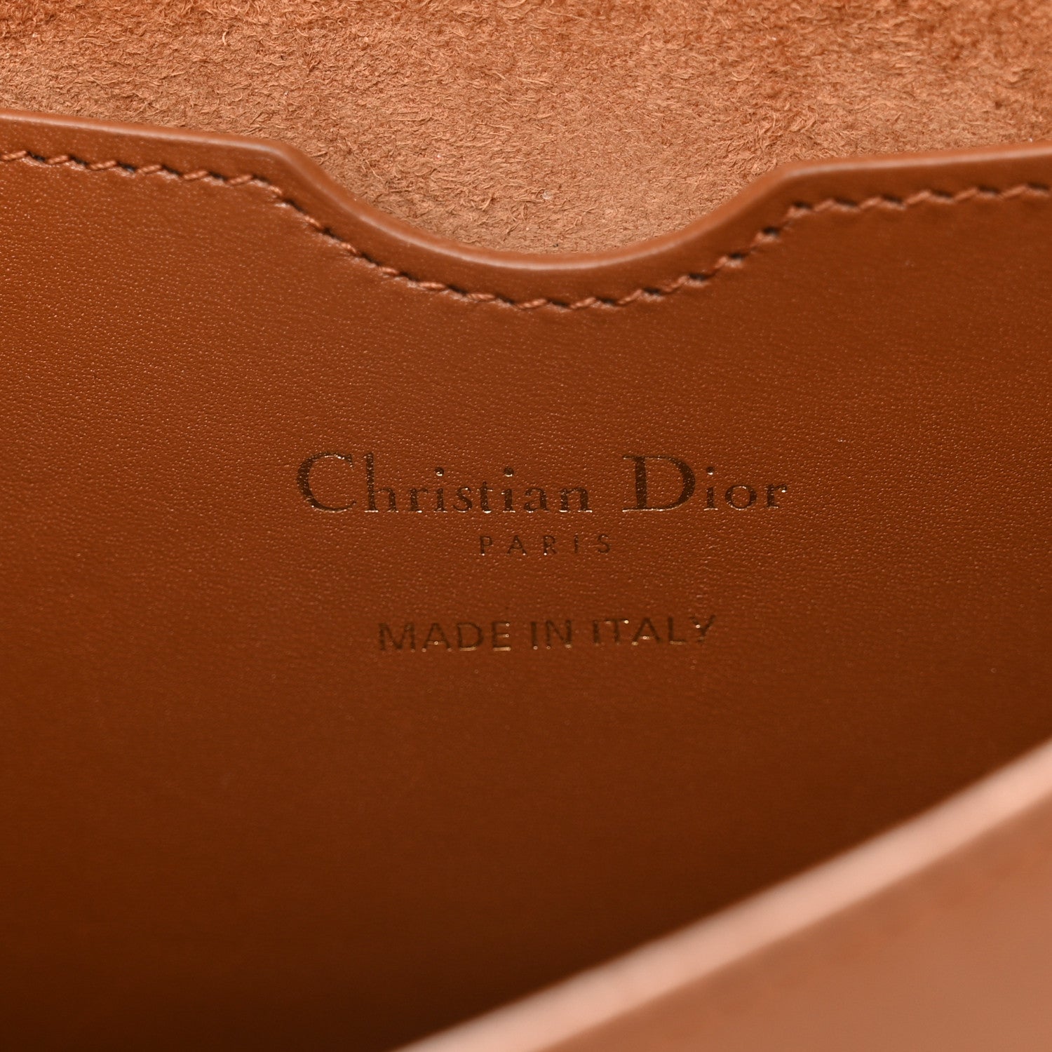 Christian Dior Box Calfskin Large Bobby Flap Dark Tan 6 of 13