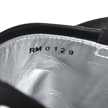 Givenchy Nappa Rivington Logo Slingback Flat 37 Black Silver 7 of 8