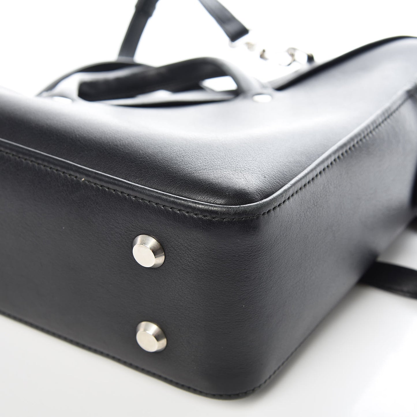 Calfskin S Triangle Duffle Black