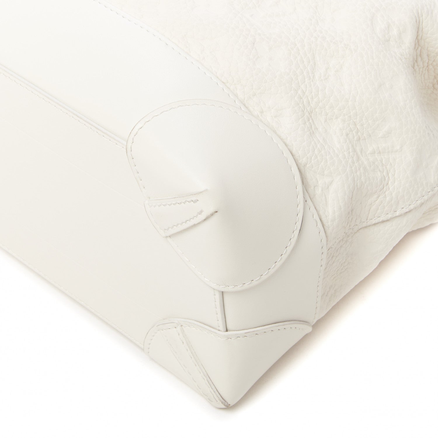 Louis Vuitton Taurillon Monogram Steamer PM White 5 of 9