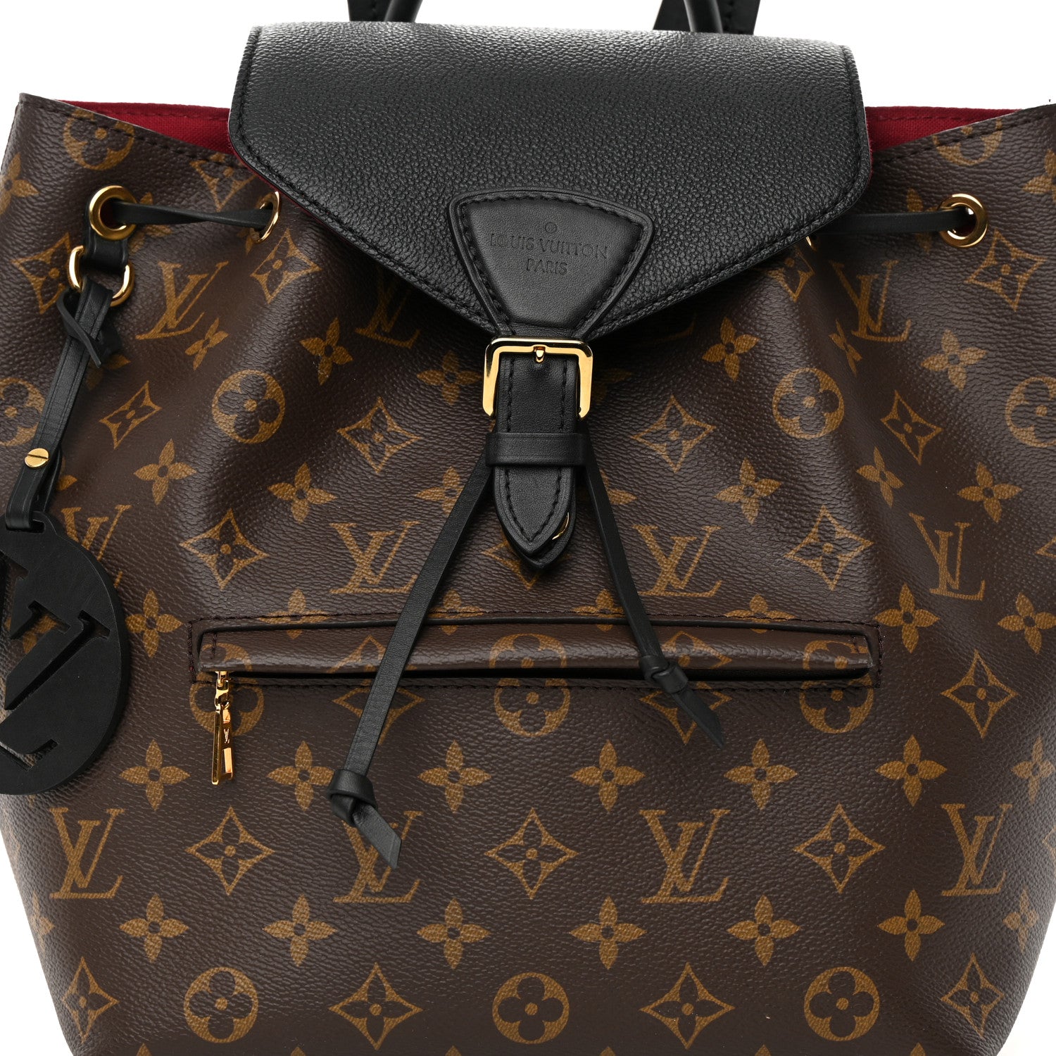 Louis Vuitton Monogram Montsouris PM Black 7 of 13