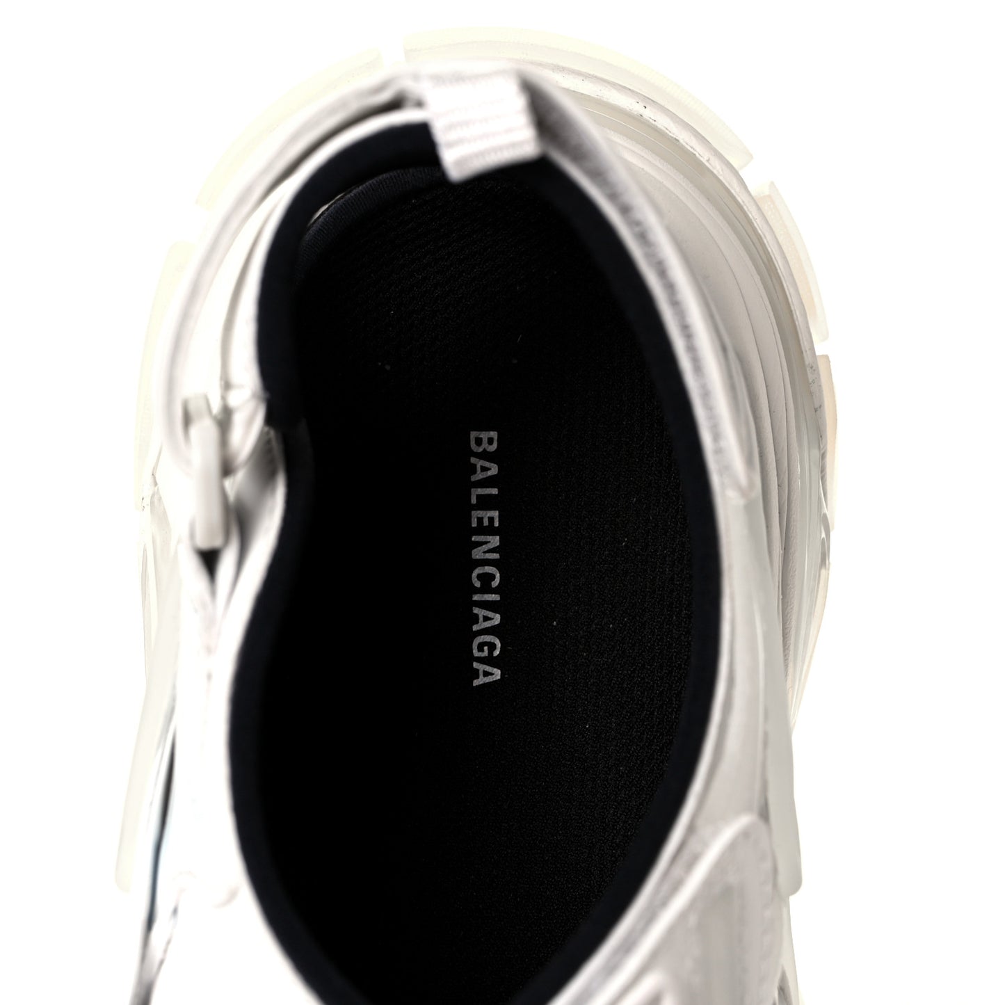 Neoprene Rubber Clear Sole Womens Track Sandals 37 White Black