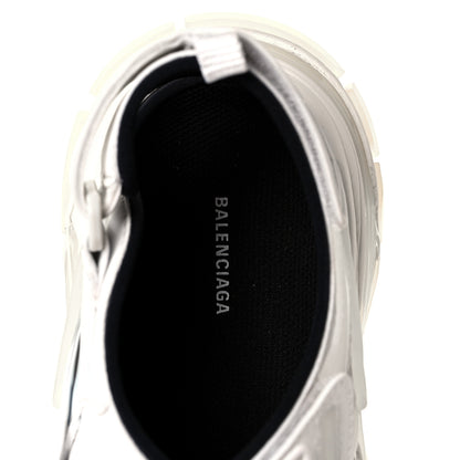 Balenciaga Neoprene Rubber Clear Sole Womens Track Sandals 37 White Black 7 of 8