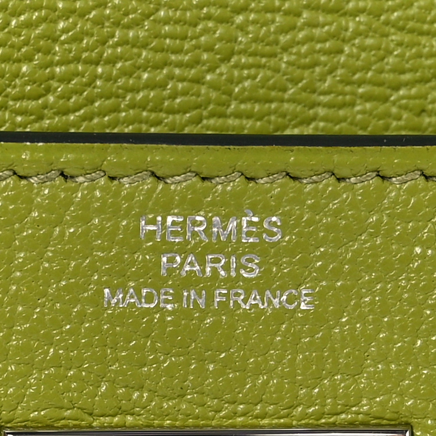 Hermes Chevre Mysore Kelly Longue Wallet Vert Anis 6 of 7
