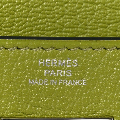 Hermes Chevre Mysore Kelly Longue Wallet Vert Anis 6 of 7