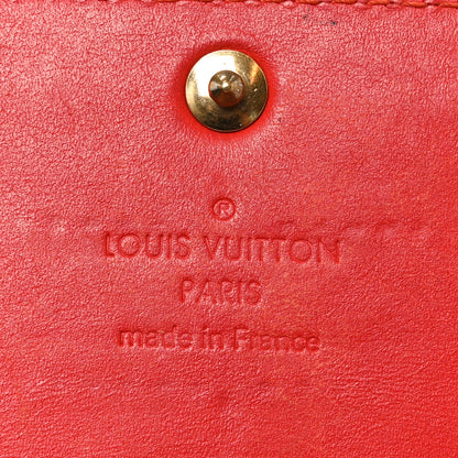 Louis Vuitton Vernis Sarah Wallet Rouge Grenadine 6 of 9