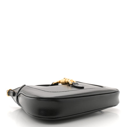 Gucci Boarded Dyana Lux Calfskin Mini Jackie 1961 Hobo Black 4 of 11
