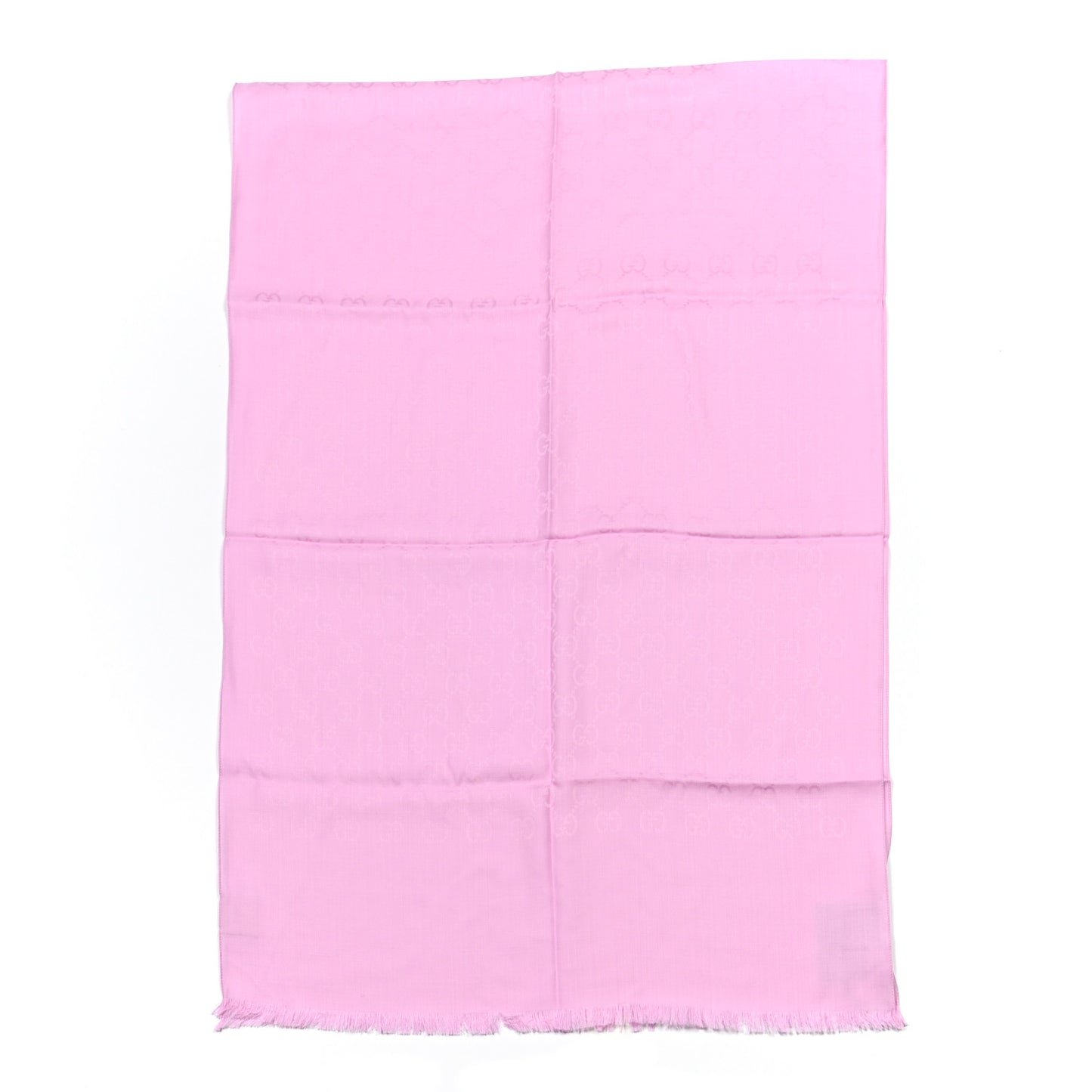 Wool Silk GG Monogram GGNat Plus Scarf Rose