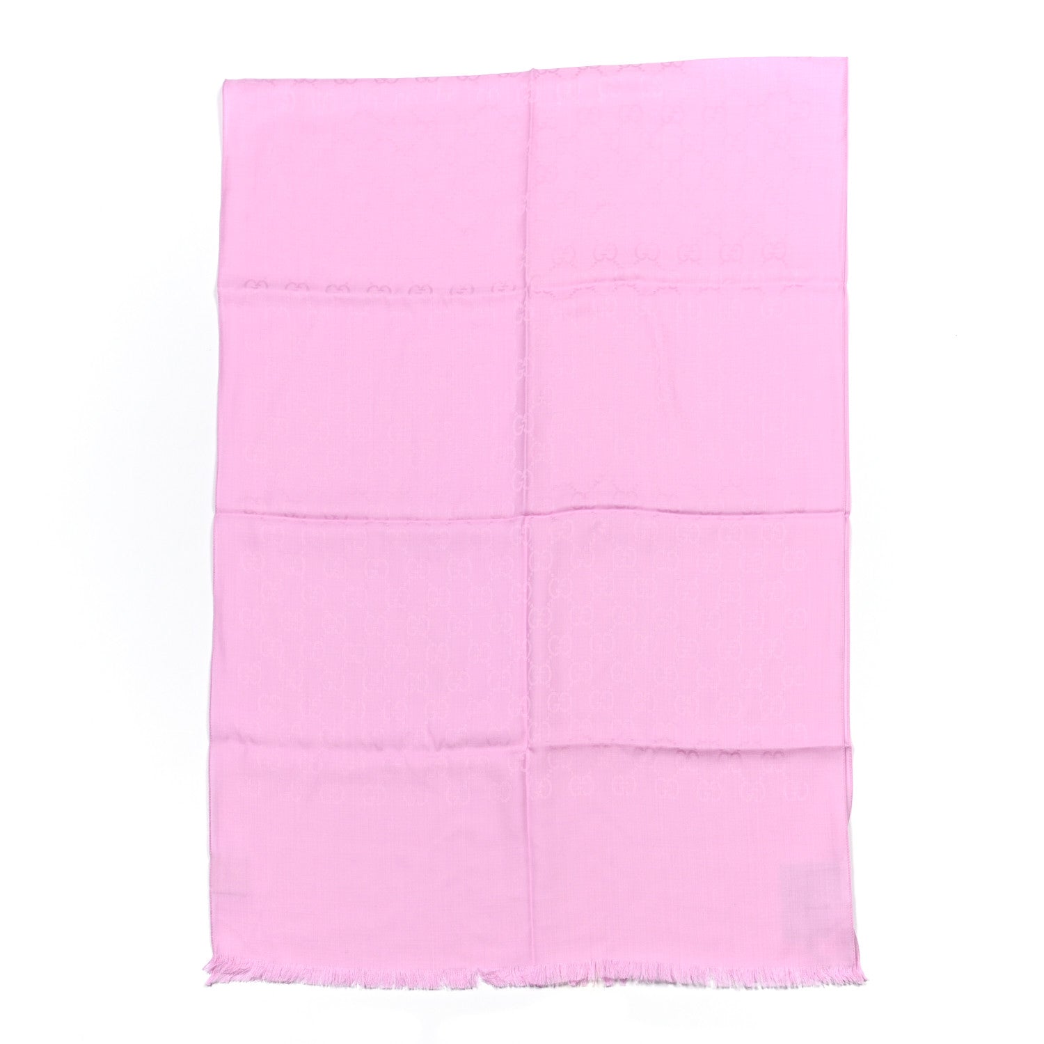 Gucci Wool Silk GG Monogram GGNat Plus Scarf Rose 2 of 4