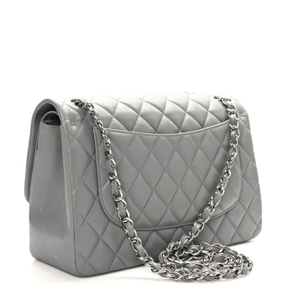 Chanel Caviar Quilted Jumbo Double Flap Dark Grey 3 of 11