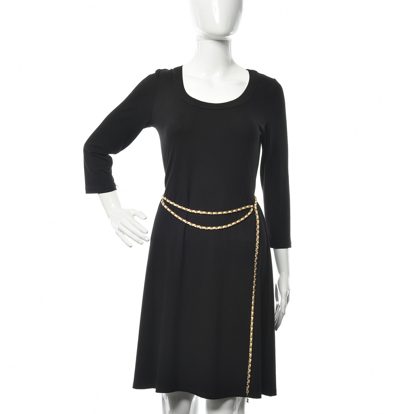 Lambskin CC Chain Belt Gold
