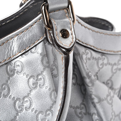 Gucci Guccissima Medium Sukey Tote Silver 10 of 11