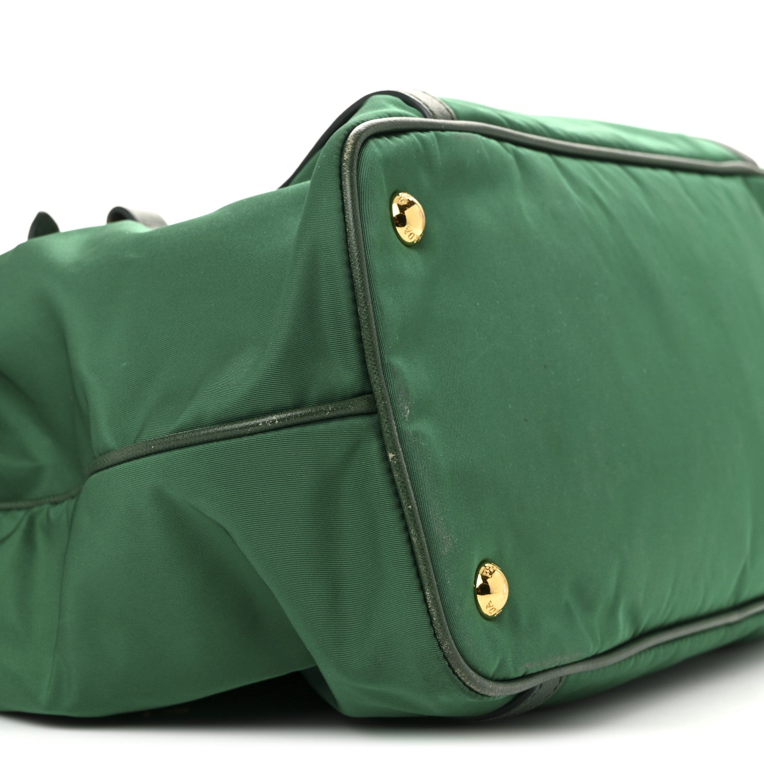 Prada Tessuto Nylon Saffiano Tote Oleandro 9 of 16
