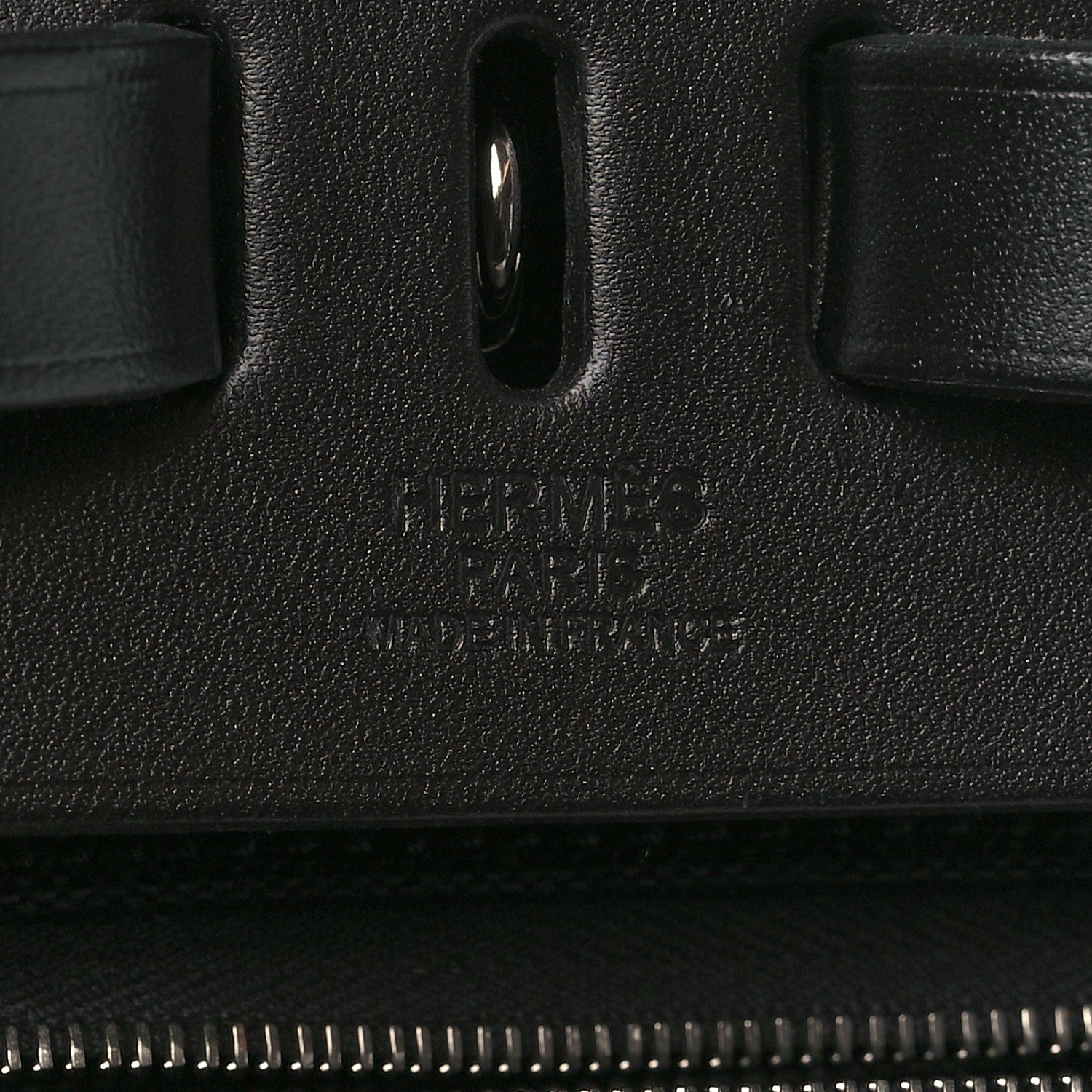 Hermes Military Toile Vache Hunter Herbag a Dos Zip Retourne Backpack Black 7 of 10
