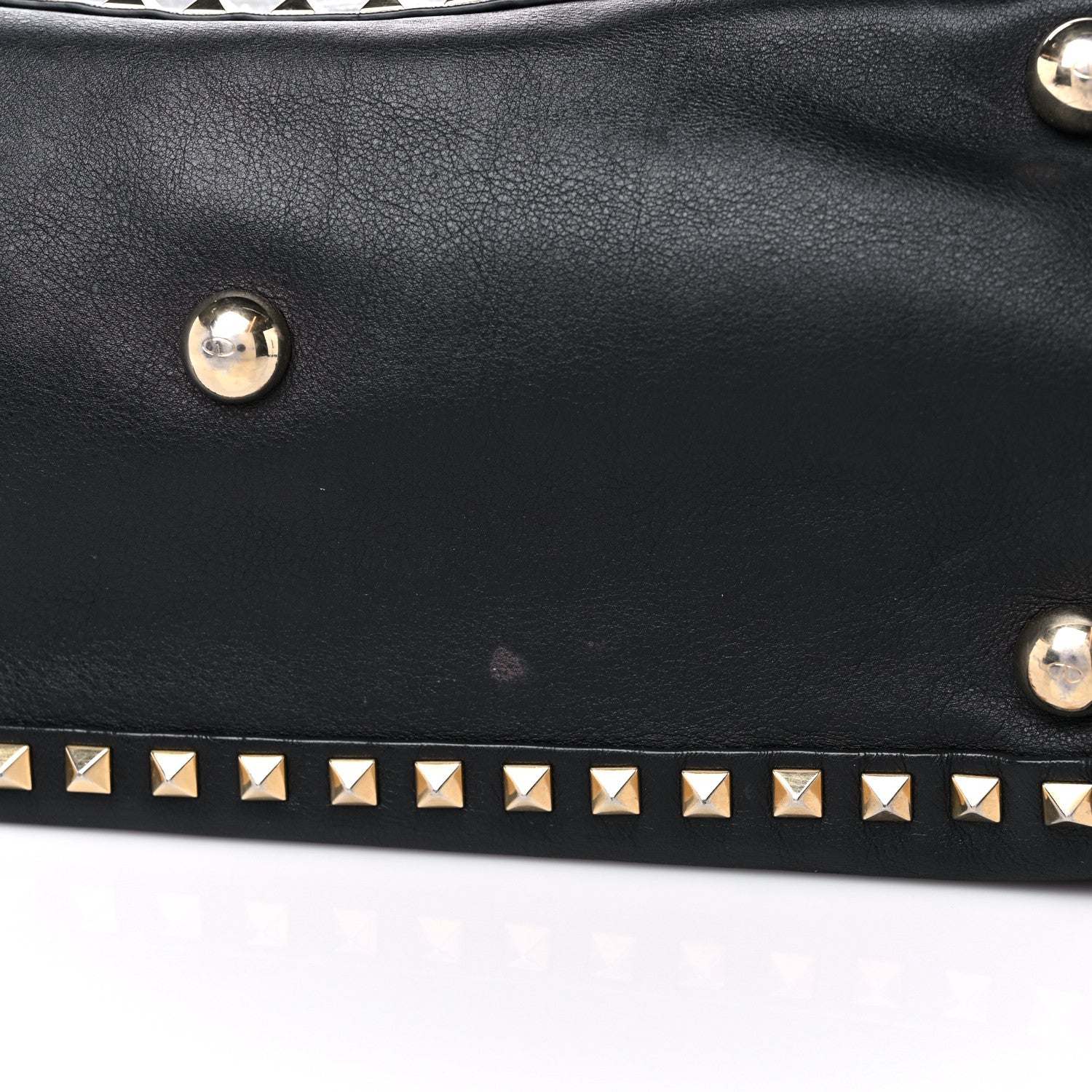 Valentino Garavani Vitello Medium Rockstud Tote Black 16 of 24