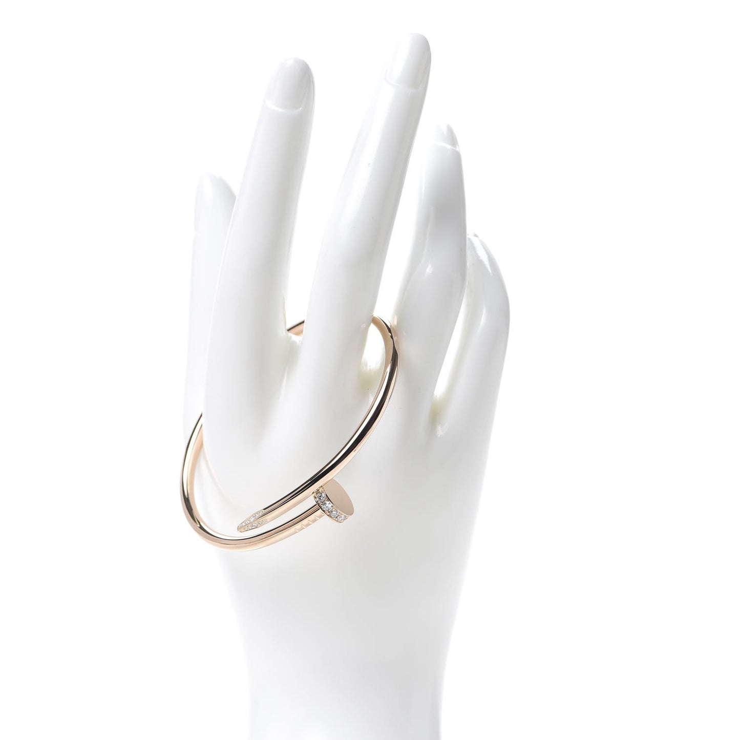 18K Pink Gold Diamond Juste Un Clou Bracelet 18
