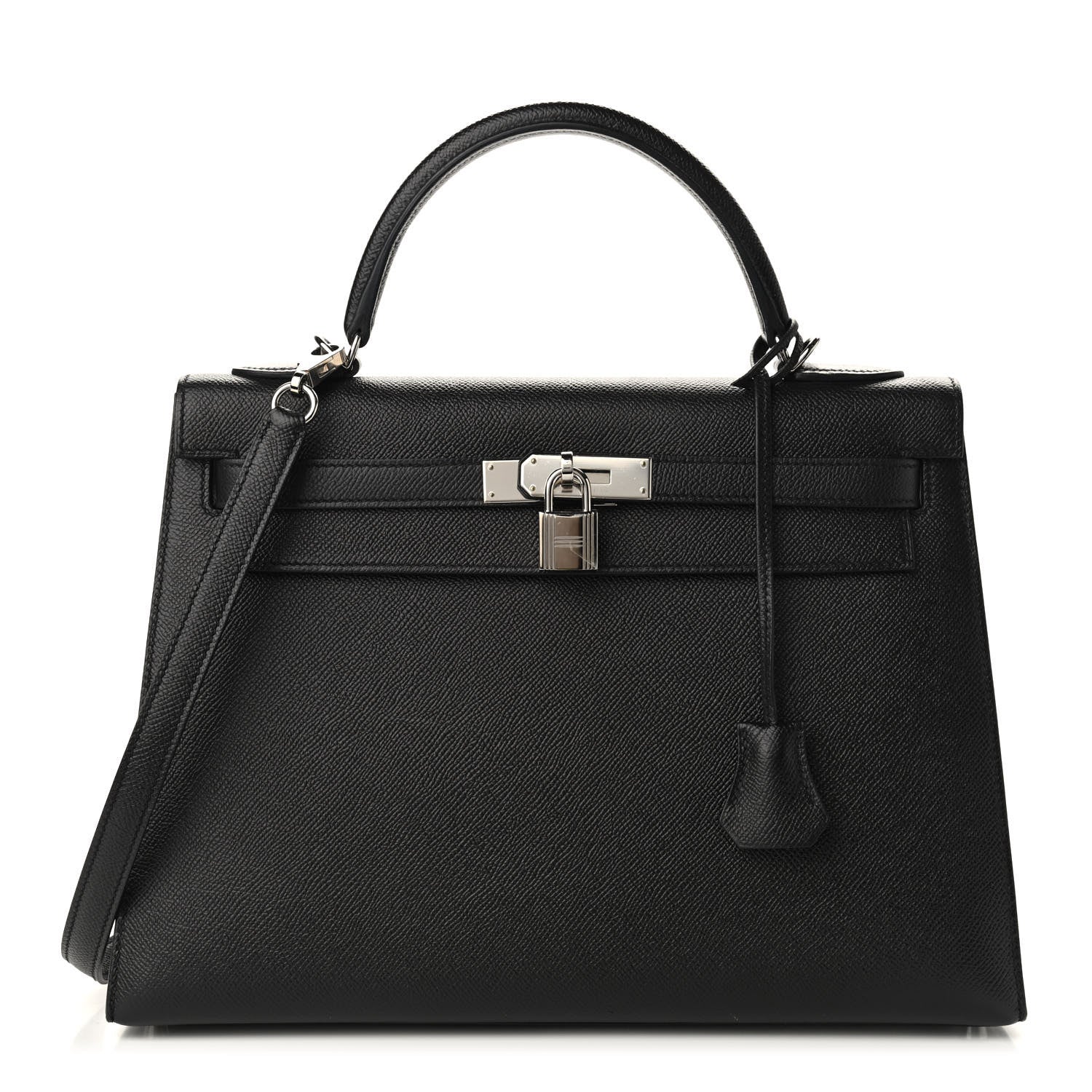 Hermes Epsom Kelly Sellier 32 Black 1 of 14