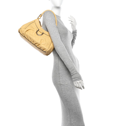 Gucci Guccissima Small D Gold Ring Shoulder Bag Yellow 2 of 14