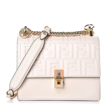 Fendi Vitello Liberty FF 1974 Embossed Small Kan I Shoulder Bag Camelia 1 of 9