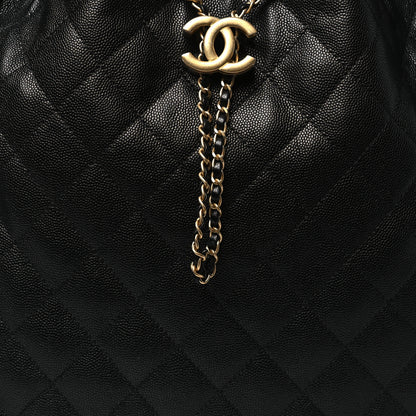Chanel Caviar Quilted Medium Chanel 25 Handbag Black 9 of 11