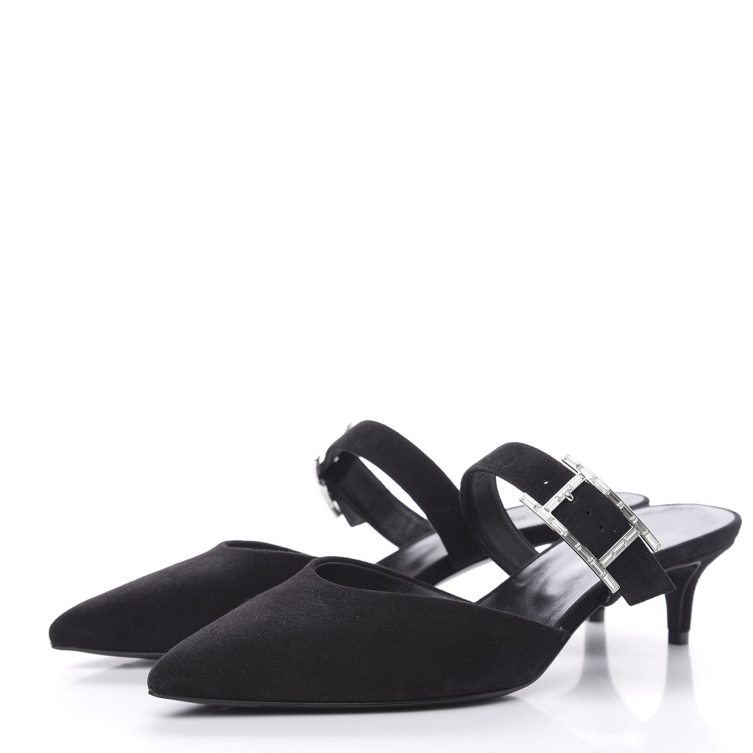Hermes Suede Goatskin Blink Mule 37 Black 3 of 9