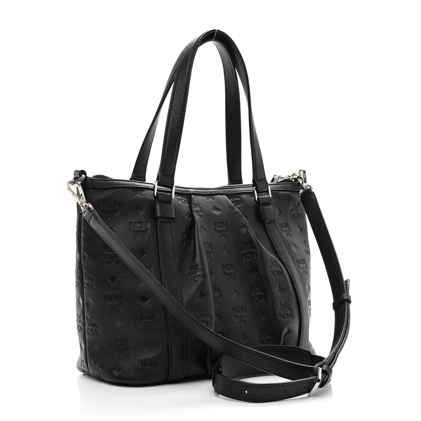 Calfskin Ottomar Monogram Tote Black