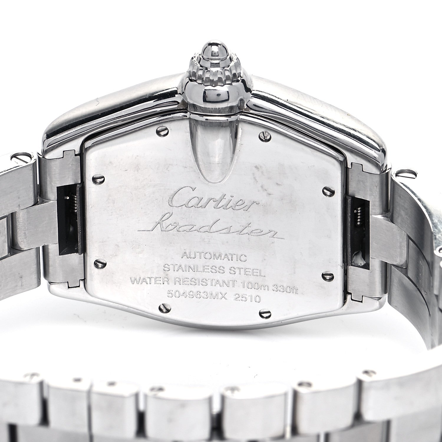 Cartier Stainless Steel 37mm Roadster Automatic Watch 4 of 5